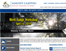 Tablet Screenshot of campingisking.com